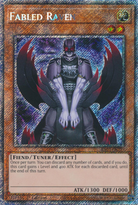RA03-EN239 Fabled Raven (Platinum Secret Rare)