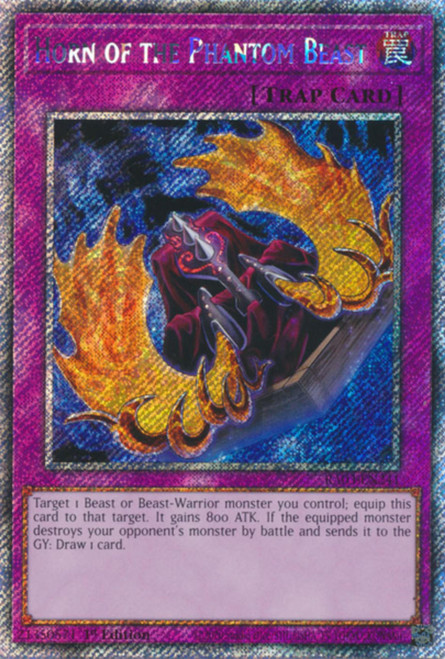 RA03-EN241 Horn of the Phantom Beast (Platinum Secret Rare)