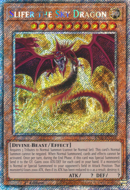 RA03-EN244 Slifer the Sky Dragon (Platinum Secret Rare)