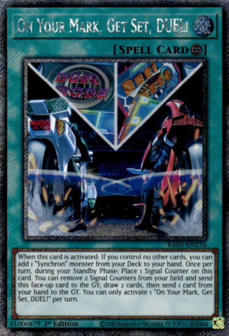 RA03-EN276 On Your Mark, Get Set, DUEL! (Platinum Secret Rare)