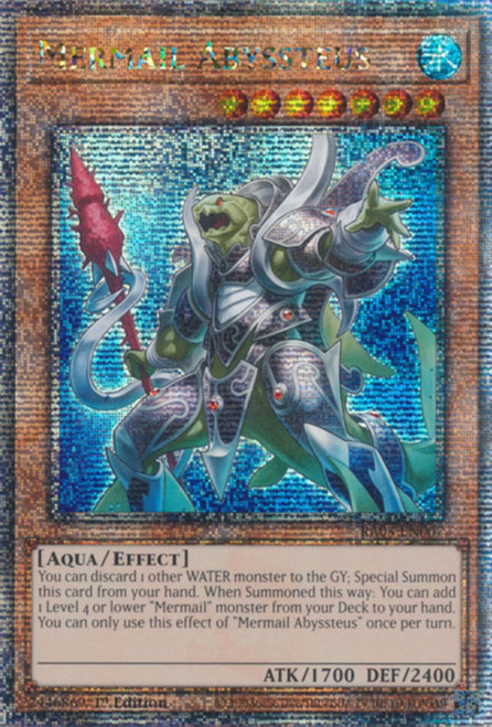 RA03-EN007 Mermail Abyssteus (Quarter Century Secret Rare)