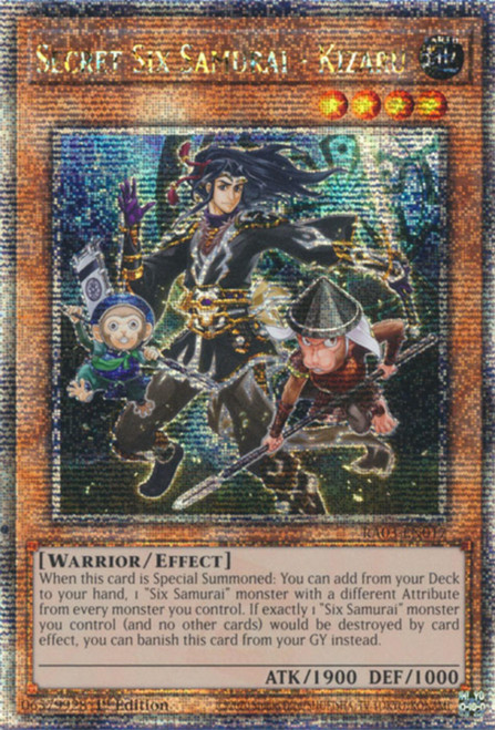 RA03-EN017 Secret Six Samurai - Kizaru (Quarter Century Secret Rare)