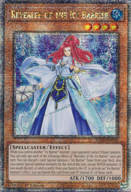RA03-EN028 Revealer of the Ice Barrier (Quarter Century Secret Rare)