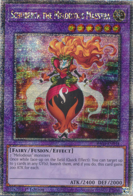 RA03-EN034 Schuberta the Melodious Maestra (Quarter Century Secret Rare)