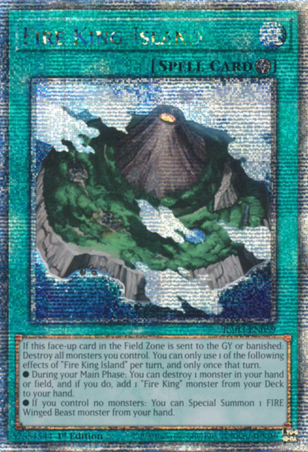 RA03-EN059 Fire King Island (Quarter Century Secret Rare)
