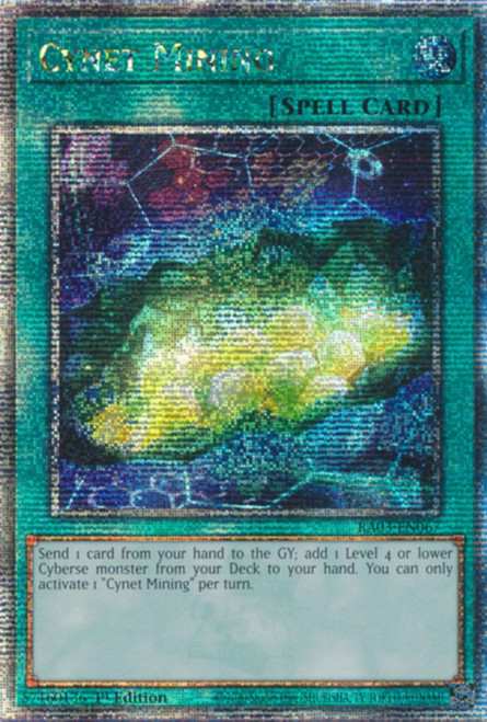 RA03-EN067 Cynet Mining (Quarter Century Secret Rare)