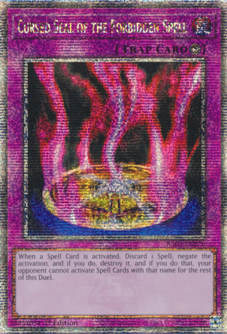 RA03-EN076 Cursed Seal of the Forbidden Spell (Quarter Century Secret Rare)