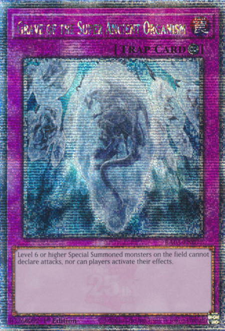 RA03-EN077 Grave of the Super Ancient Organism (Quarter Century Secret Rare)