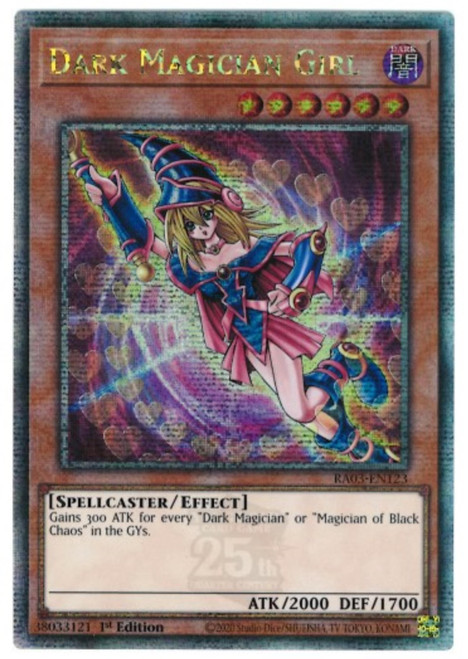 RA03-EN123 Dark Magician Girl (Version 1) (Quarter Century Secret Rare)