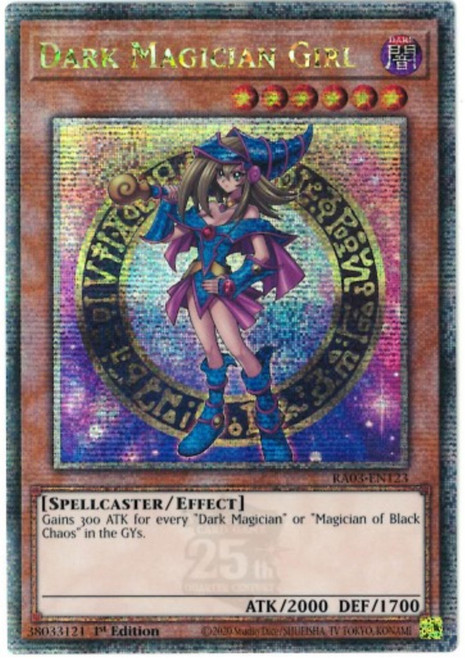 RA03-EN123 Dark Magician Girl (Version 3) (Quarter Century Secret Rare)