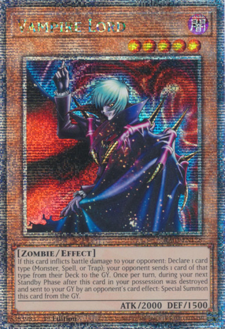 RA03-EN128 Vampire Lord (Quarter Century Secret Rare)