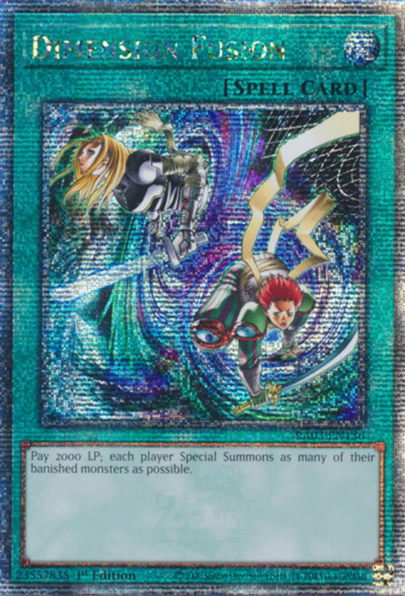 RA03-EN136 Dimension Fusion (Quarter Century Secret Rare)