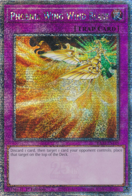 RA03-EN149 Phoenix Wing Wind Blast (Quarter Century Secret Rare)