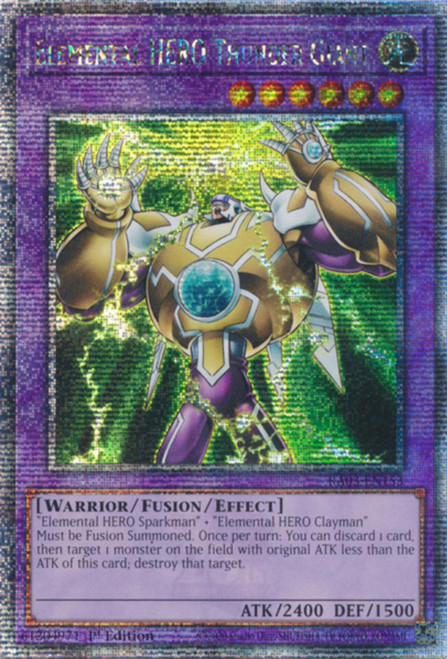 RA03-EN153 Elemental HERO Thunder Giant (Quarter Century Secret Rare)