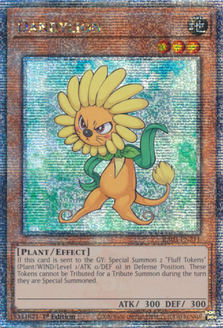 RA03-EN211 Dandylion (Quarter Century Secret Rare)