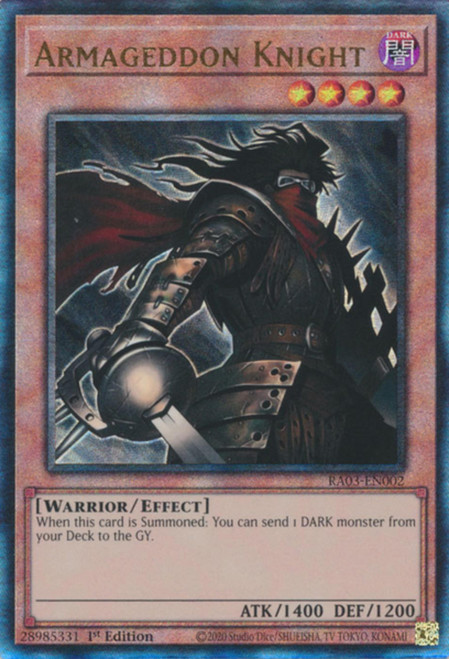 RA03-EN002 Armageddon Knight (Ultimate Rare)