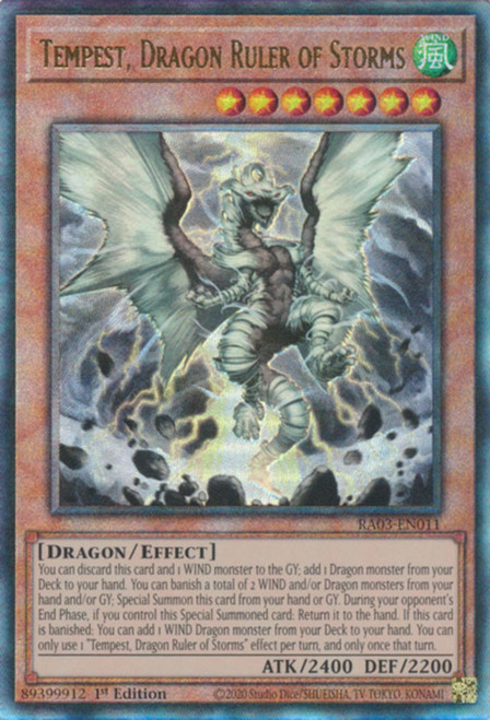 RA03-EN011 Tempest, Dragon Ruler of Storms (Ultimate Rare)