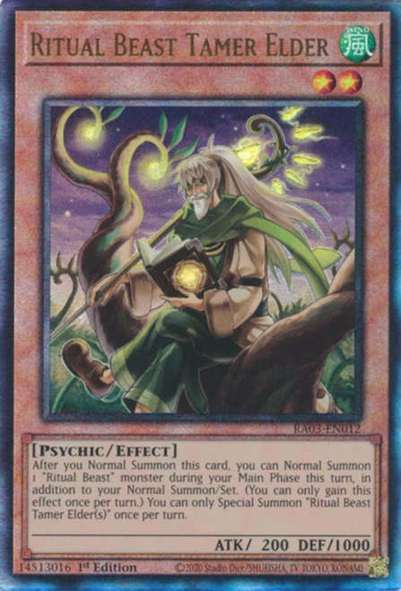 RA03-EN012 Ritual Beast Tamer Elder (Ultimate Rare)