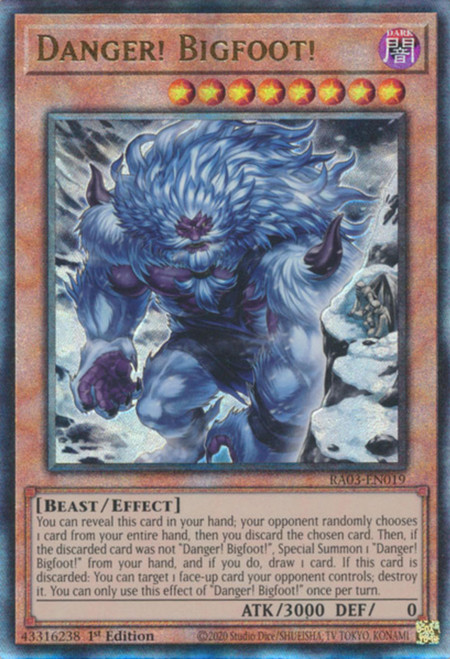 RA03-EN019 Danger Bigfoot (Alternate Artwork) (Ultimate Rare)
