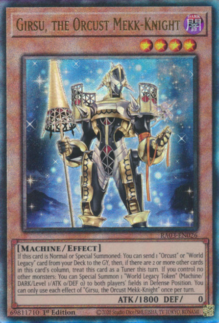RA03-EN026 Girsu, the Orcust Mekk-Knight (Ultimate Rare)