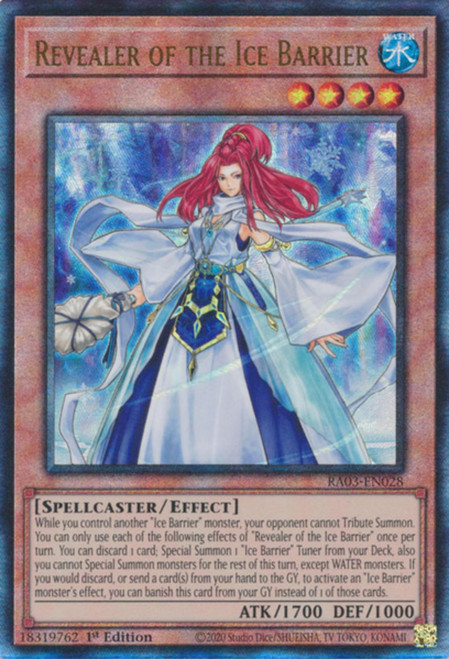 RA03-EN028 Revealer of the Ice Barrier (Ultimate Rare)