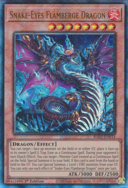 RA03-EN033 Snake-Eyes Flamberge Dragon (Ultimate Rare)