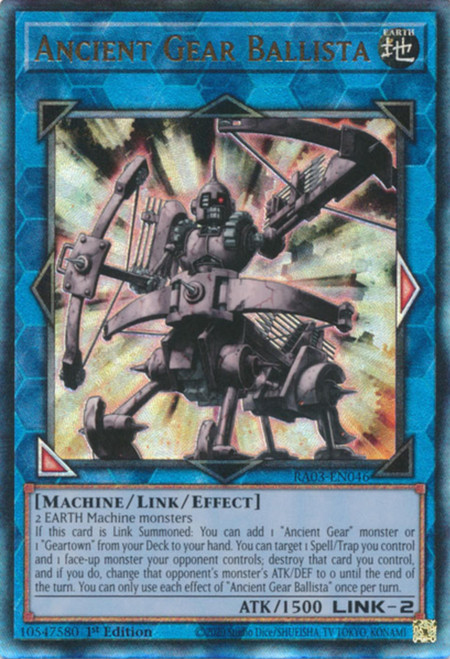 RA03-EN046 Ancient Gear Ballista (Ultimate Rare)