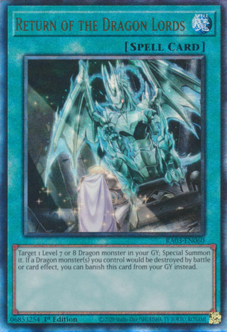 RA03-EN060 Return of the Dragon Lords (Ultimate Rare)