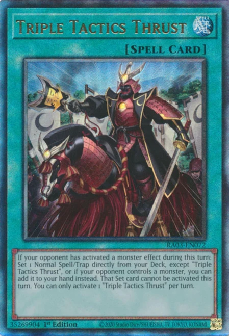 RA03-EN072 Triple Tactics Thrust (Ultimate Rare)