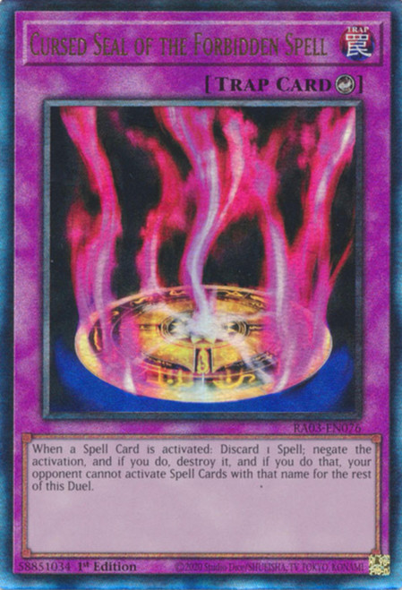 RA03-EN076 Cursed Seal of the Forbidden Spell (Ultimate Rare)