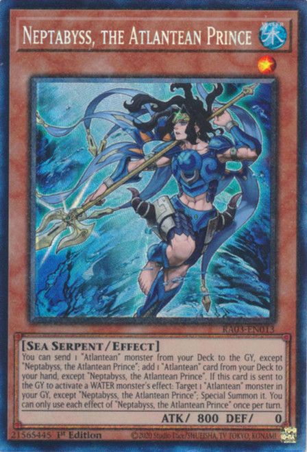 RA03-EN013 Neptabyss, the Atlantean Prince (Collector's Rare)