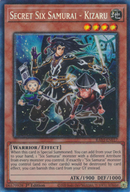 RA03-EN017 Secret Six Samurai - Kizaru (Collector's Rare)