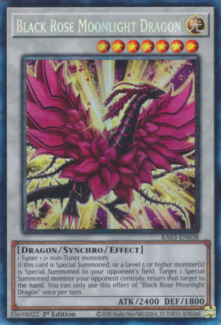 RA03-EN038 Black Rose Moonlight Dragon (Collector's Rare)