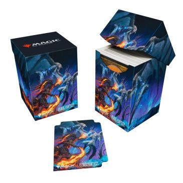 MTG FINAL FANTASY 100+ Deck Box featuring Ifrit Vs Bahamut