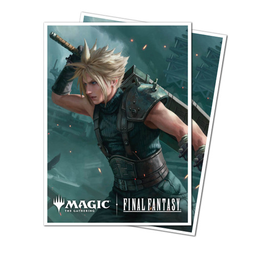 MTG FINAL FANTASY 105ct Apex Deck Protector sleeves featuring Cloud, Planet's Champion