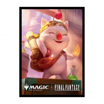 MTG FINAL FANTASY Deck Protector Sleeves featuring Stiltzkin, Moogle Merchant Art Card (100)