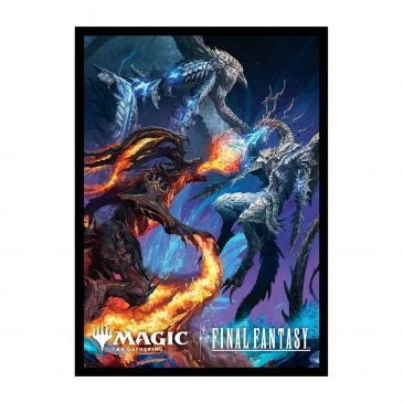 MTG FINAL FANTASY Holofoil Playmat featuring Ifrit Vs Bahamut