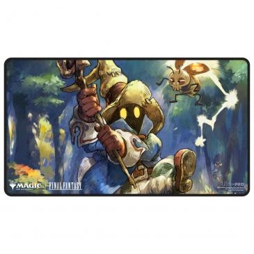 MTG FINAL FANTASY Black Stitched Playmat Premium featuring Vivi Ornitier