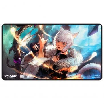 MTG FINAL FANTASY Black Stitched Playmat Premium featuring Y'Shtola Rhul
