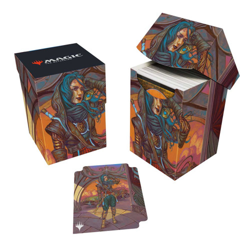 MTG Aetherdrift 100+ Deck Box Borderless Racer featuring Sita Varma, Masked Racer