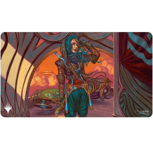MTG Aetherdrift Playmat Borderless Racer featuring Sita Varma, Masked Racer