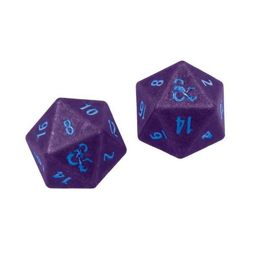 Dungeons & Dragons Phandelver Campaign 2D20 Heavy Metal Dice - Royal Purple and Sky Blue
