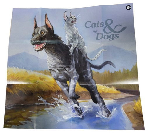 Secret Lair: Cats & Dogs Double-sided Poster Insert - Nine Lives // Rin and Seri, Inseperable