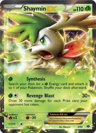Next Destinies 5/99 Shaymin EX (Half Art)