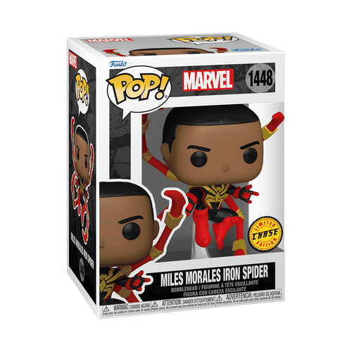 POP! Marvel #1448 Miles Morales Iron Spider (Unmasked) [CHASE]