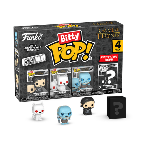 Bitty POP! Game of Thrones: Jon Snow, Ghost & White Walker 4-Pack