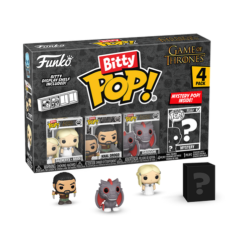 Bitty POP! Game of Thrones: Daenerys Targaryen, Khal Drogo & Drogon 4-Pack