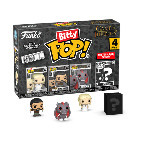 Bitty POP! Game of Thrones: Daenerys Targaryen, Khal Drogo & Drogon 4-Pack