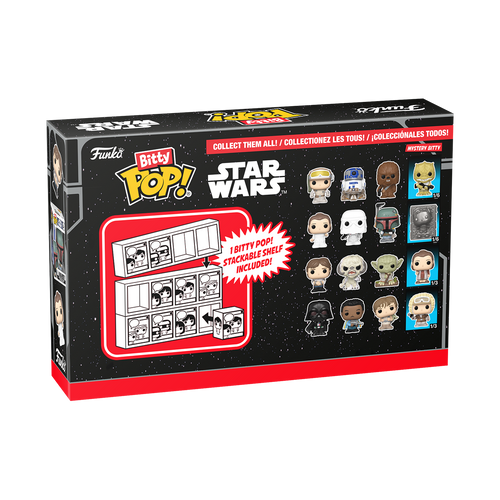 Bitty POP! Star Wars The Empire Strikes Back: Princess Leia, Snowtrooper & Boba Fett 4-Pack