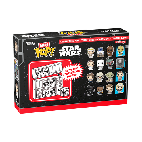 Bitty POP! Star Wars The Empire Strikes Back: Han Solo, Wampa & Dagobah Yoda 4-Pack